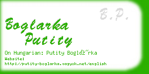 boglarka putity business card